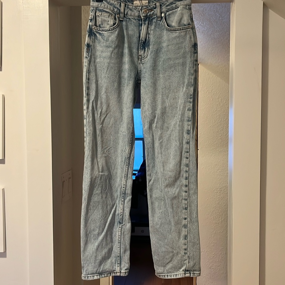 Free people Pacifica high rise slim straight legged jeans